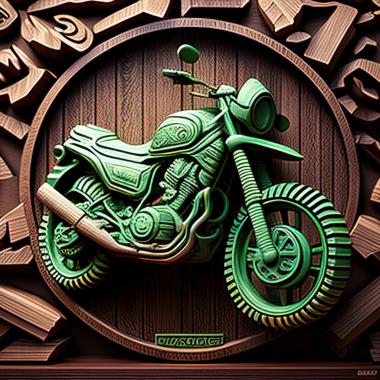 3D модель Kawasaki KLX150 (STL)